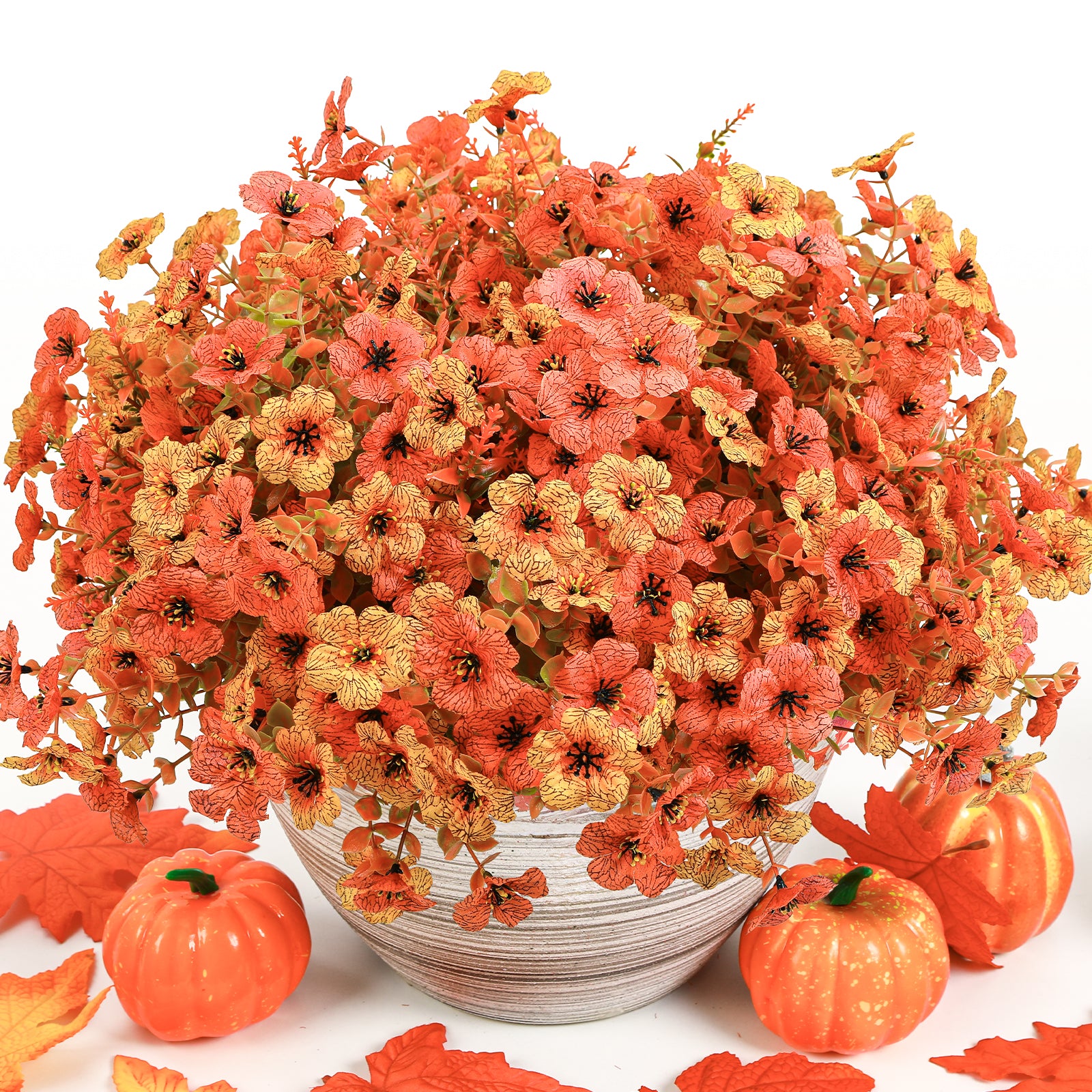 24 Bundles Autumn Outdoors Artificial Faux UV Resistant Violet & Eucalyptus & Lavender - Image 8