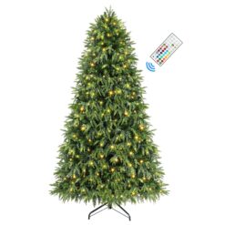 4ft Cedar Cypress Artificial Christmas Tree with RGB Lights