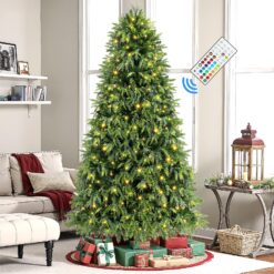 Alternative view of 4ft Cedar Cypress Artificial Christmas Tree with RGB Lights