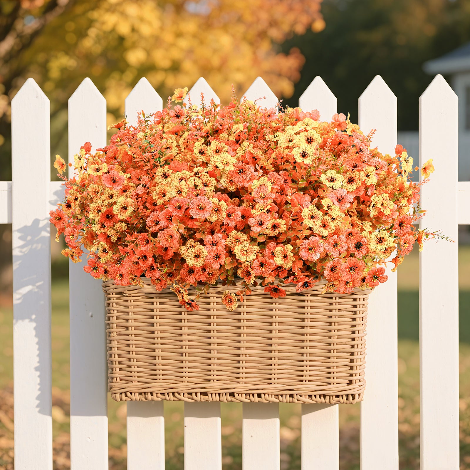 24 Bundles Autumn Outdoors Artificial Faux UV Resistant Violet & Eucalyptus & Lavender - Image 4