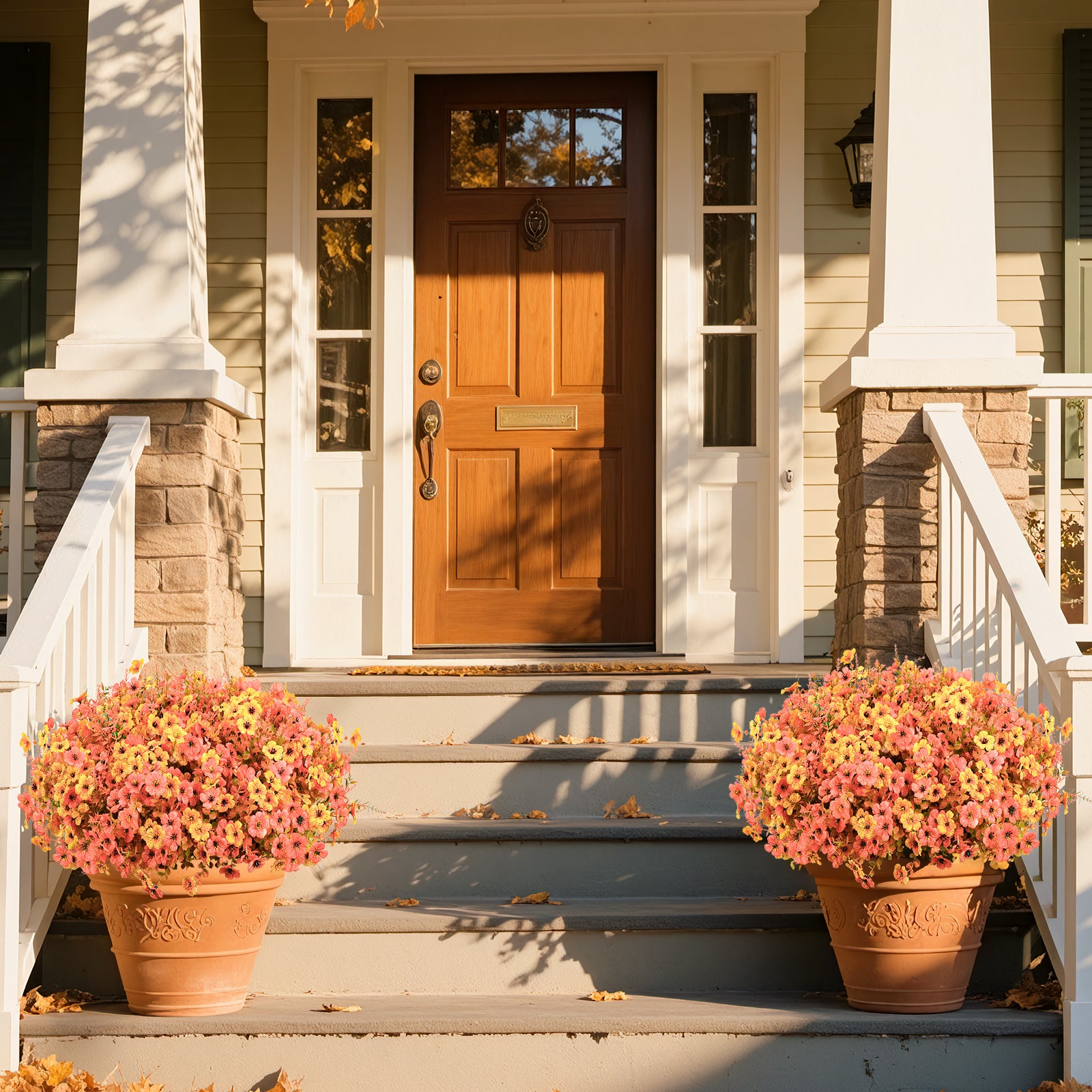 24 Bundles Autumn Outdoors Artificial Faux UV Resistant Violet & Eucalyptus & Lavender - Image 3