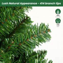 Alternative view of 4ft Prelit RGB Lights Classic Artificial Christmas Trees