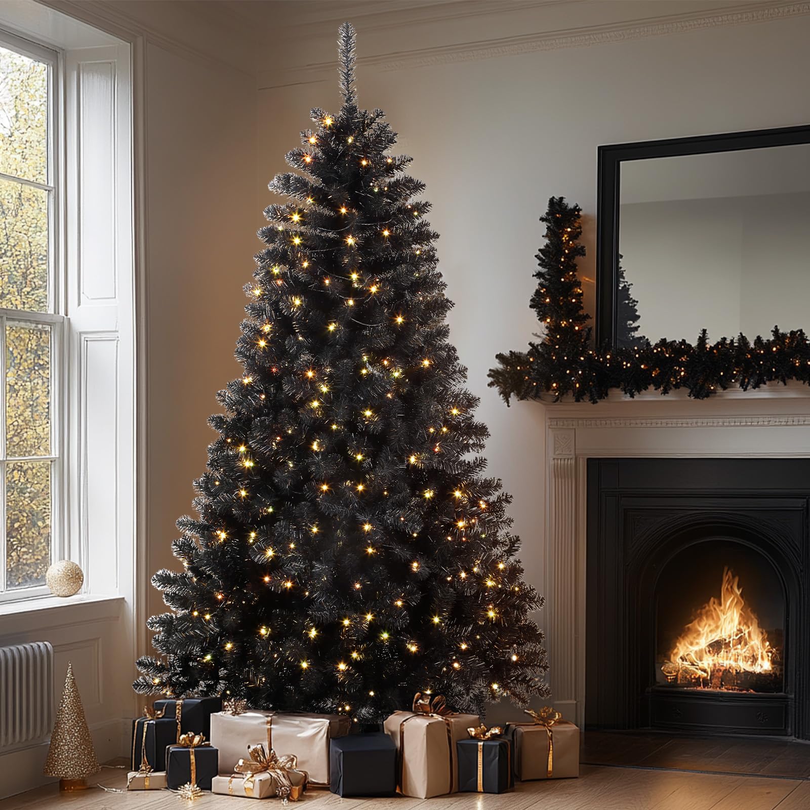 6ft Prelit RGB Lights Premium Artificial Hinged Christmas Tree - Image 6