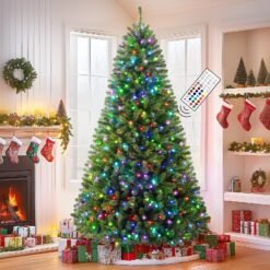 6ft Classic Spruce Artificial Christmas Tree with RGB Lights