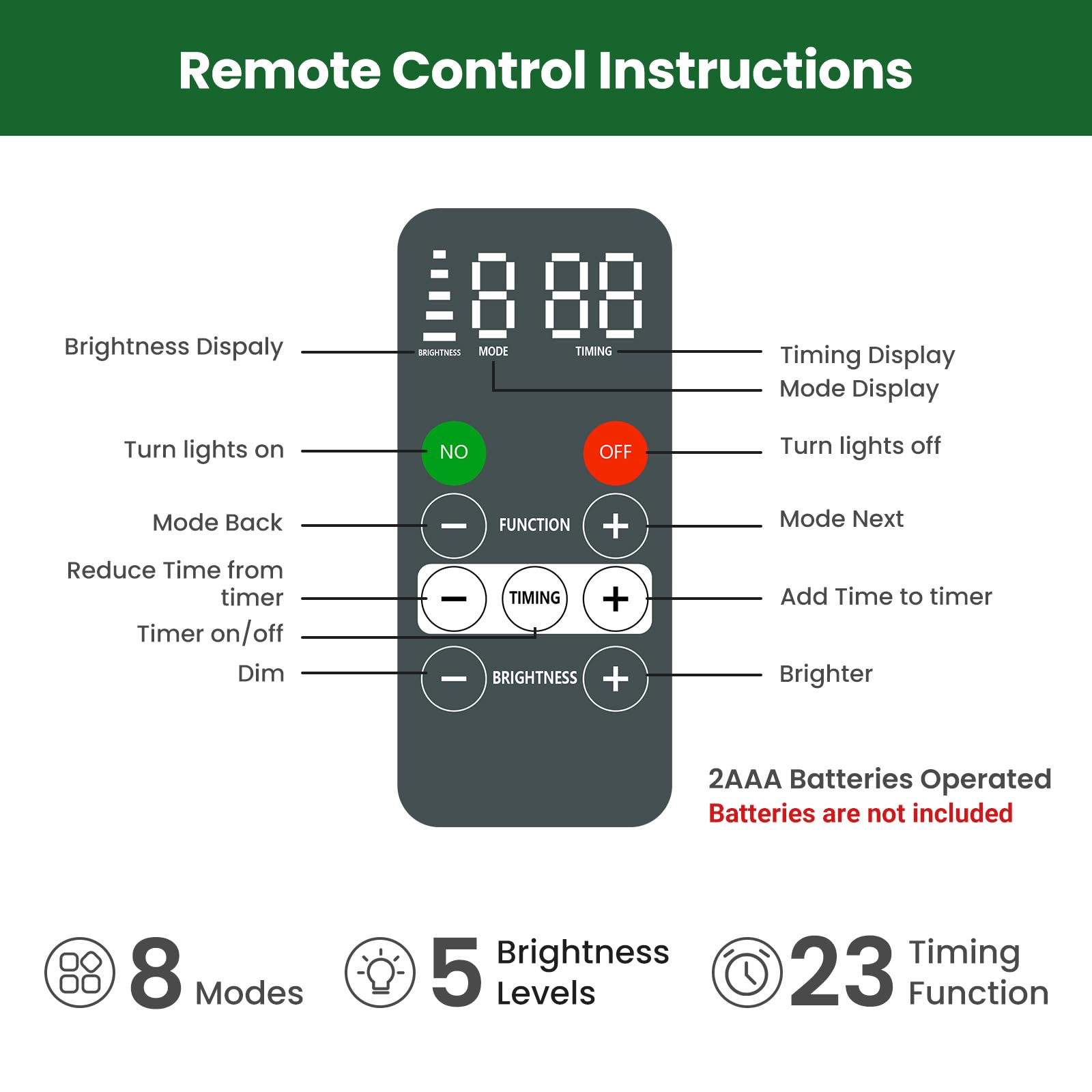 9ft Pre-lit Classic Spruce Artificial Christmas Tree with Multi-Color LED Lights - Image 6