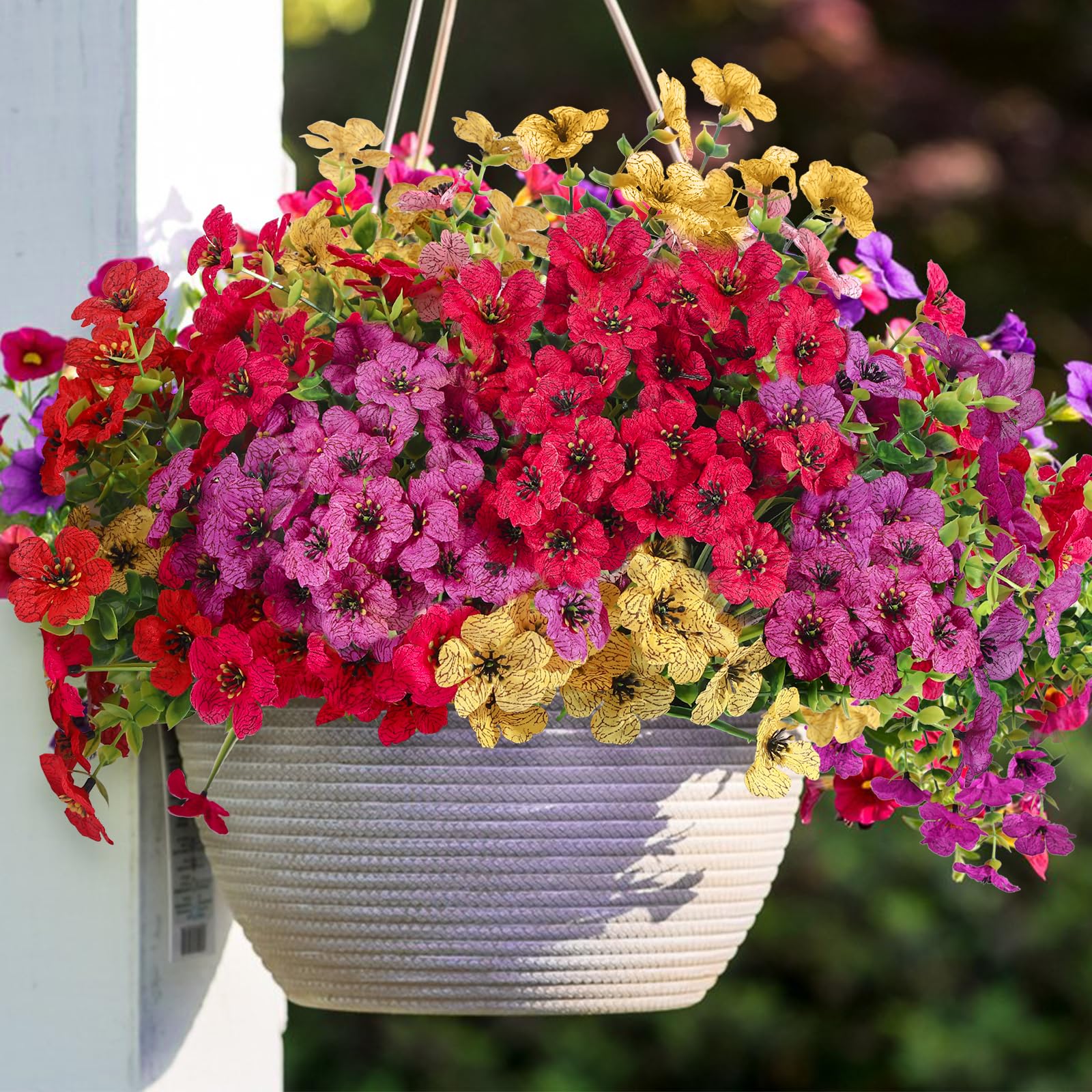 24 Bundles Artificial Faux Flowers Eucalyptus Violets(Mix 4 Colors) - Image 11