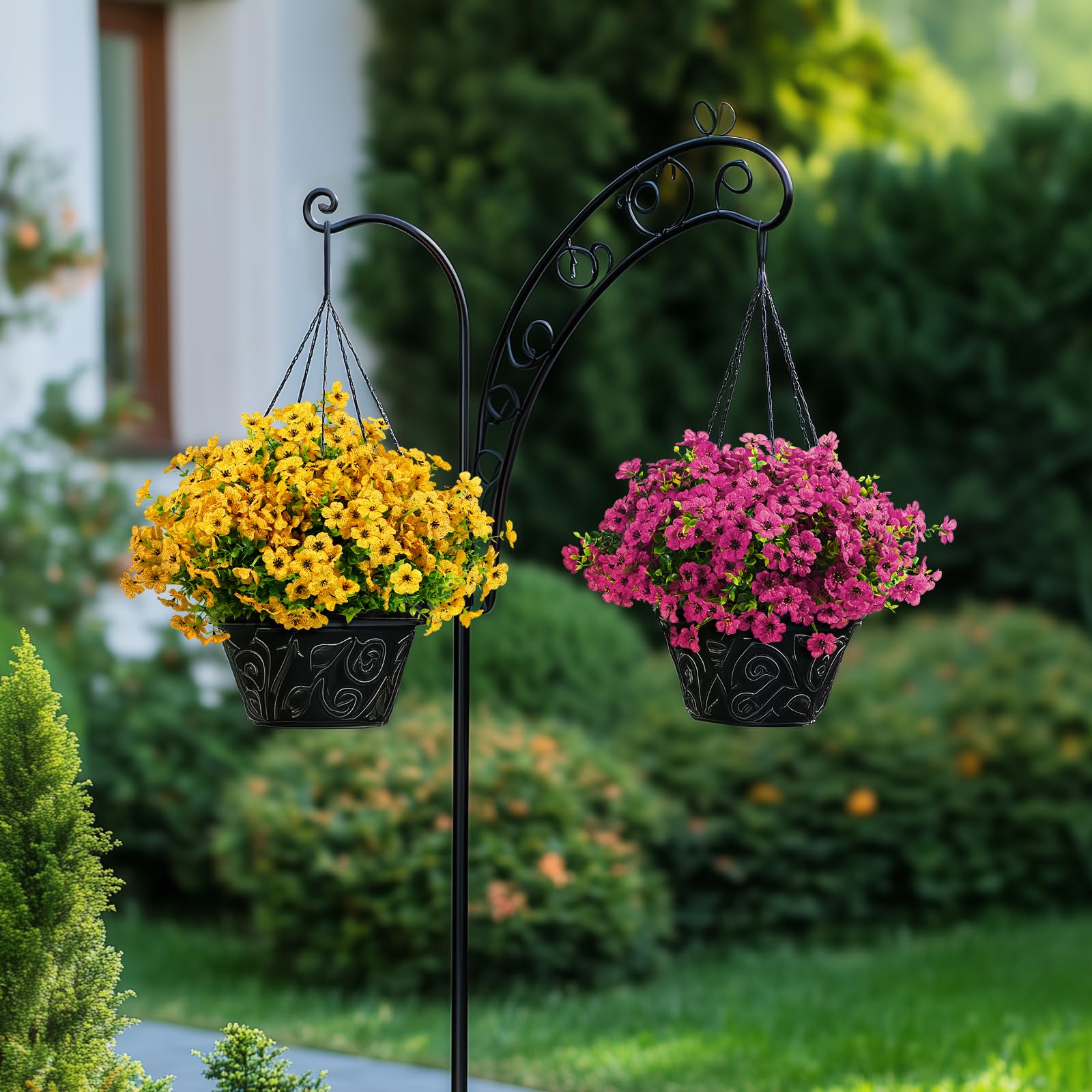 24 Bundles Artificial Faux Flowers Eucalyptus Violets(Mix 4 Colors) - Image 10