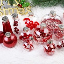 Alternative view of ILluminatedtrees 86PCS Red Christmas Ball Decoration Set
