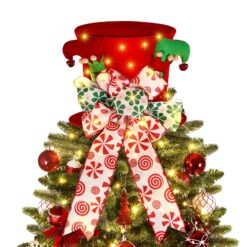 Christmas Tree Topper Hat with Lights
