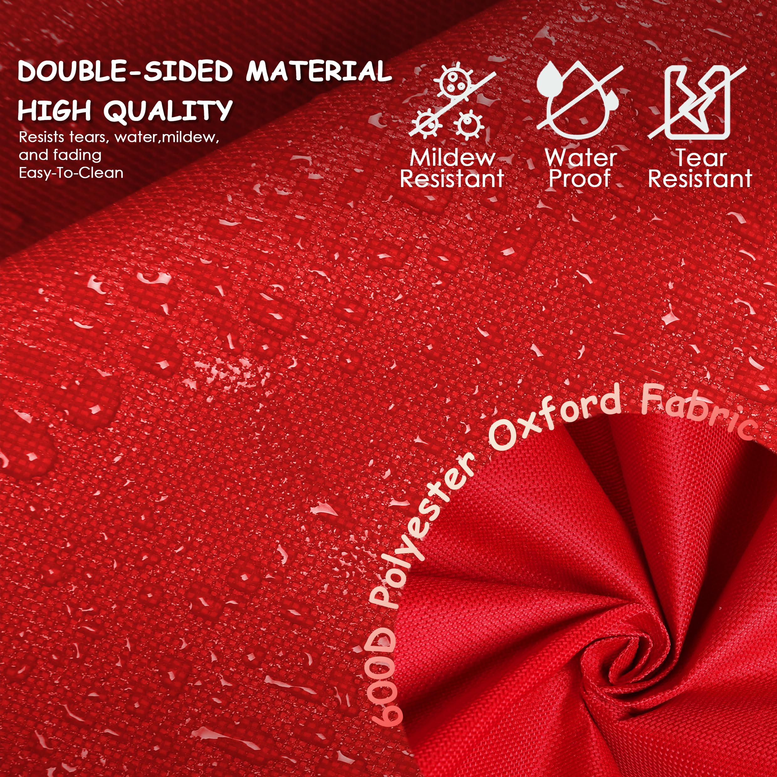 Funny Cute Santa Claus and Reindeer Print Christmas Trees Storage Bag - Image 8