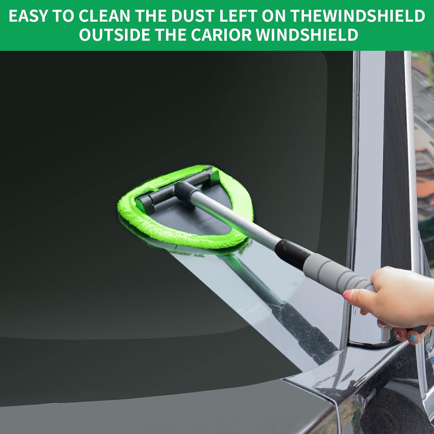 Easy Defogging in Seconds👍Microfiber Windshield Cleaner with Extendable Handle - Image 9