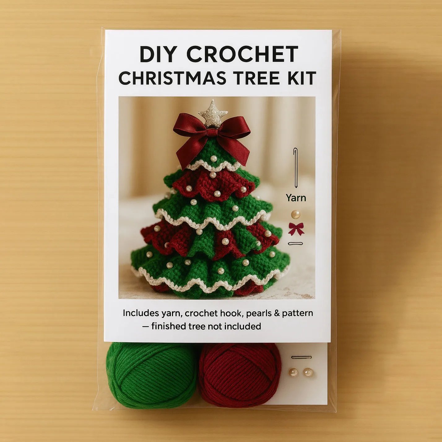 🎄 DIY Crochet Christmas Tree Kit – Create Your Own Holiday Magic - Image 5