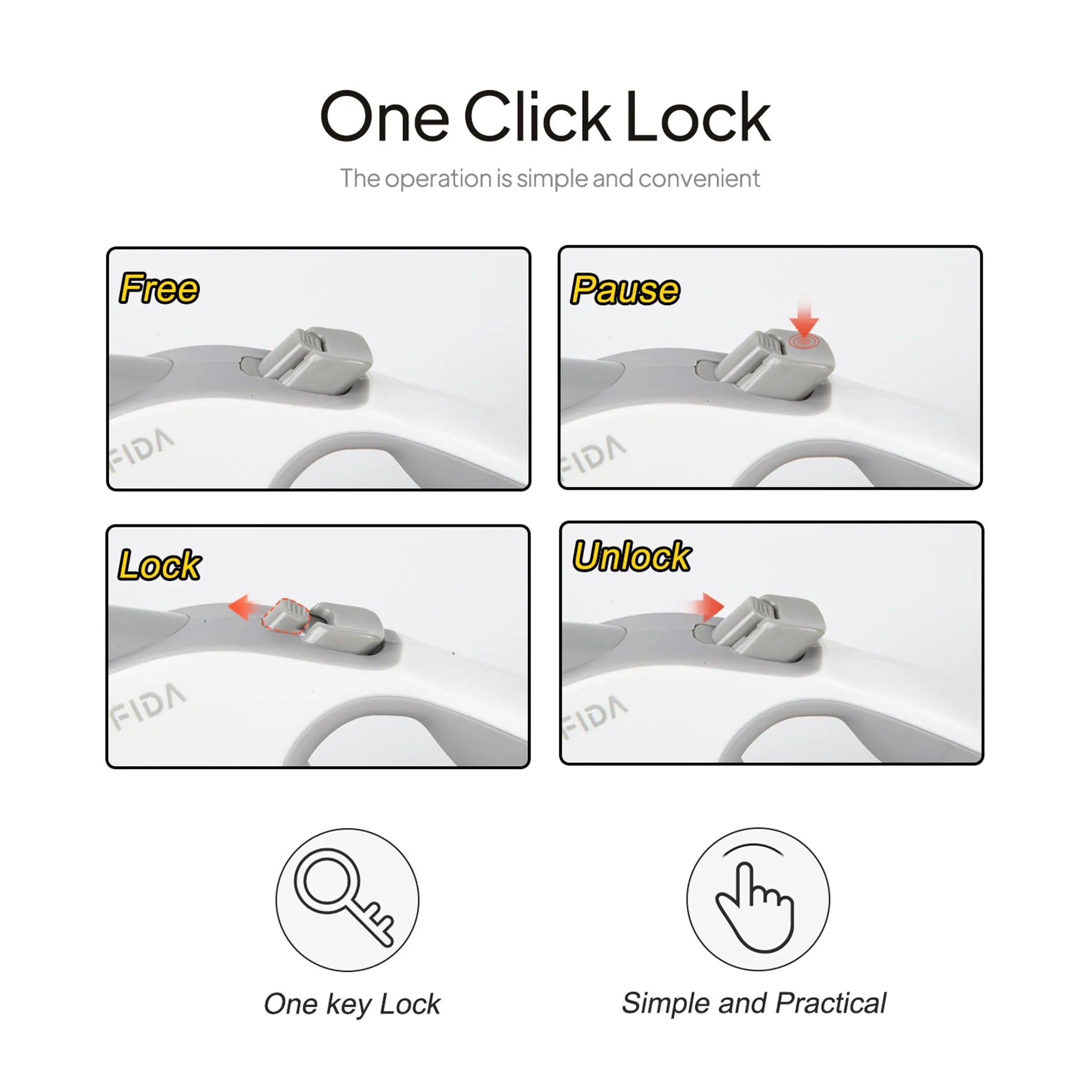 FIDA LED Lighted Retractable Dog Leash - Image 6