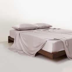 Alternative view of Back-to-School Snowy Calm Bedding Bundle Bamboo Sheet Set + White Aerogel Comforter